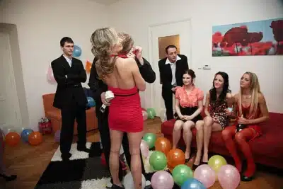 Sexy fucking girls at a B-day party