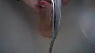 GETTING WET Washing my feet in the bath tube after sex
